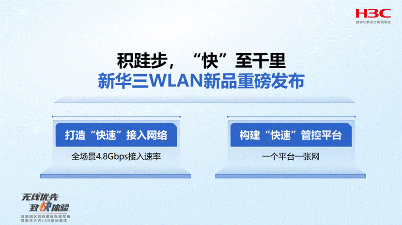 无线优先的园区网：新华三修建数字高速路，推向WLAN更快与智能
